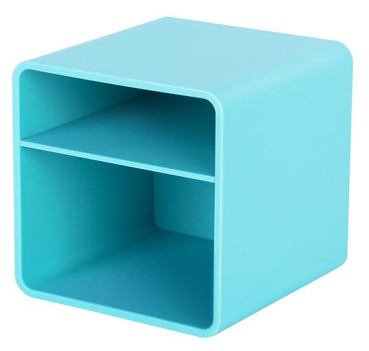 Подставка Deli NS011Blue Nusign для пишущих принадлежностей 84х84х86мм синий пластик фото 2