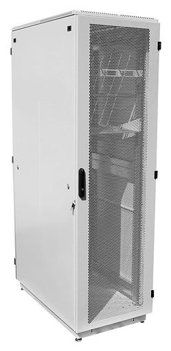 Шкаф коммутационный ЦМО ШТК-М-42.6.8-44АА 42U 600x800мм пер.дв.перфор. задн.дв.перфор. 2 бок.пан. 650кг серый фото 1