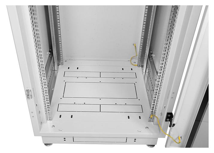 Шкаф коммутационный ЦМО ШТК-М-42.6.8-44АА 42U 600x800мм пер.дв.перфор. задн.дв.перфор. 2 бок.пан. 650кг серый фото 3