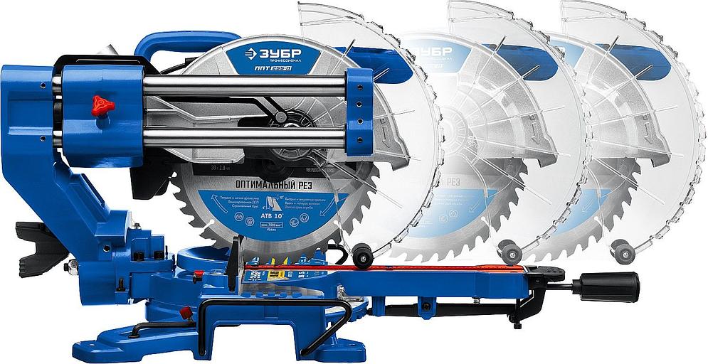 Торцовочная пила Зубр ППТ-255-П 2000Вт 5000об/мин d=255мм фото 3