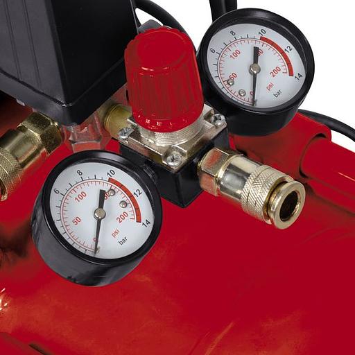 Компрессор поршневой Einhell TE-AC 270/50/10 масляный 270л/мин 50л 1800Вт красный/черный фото 2