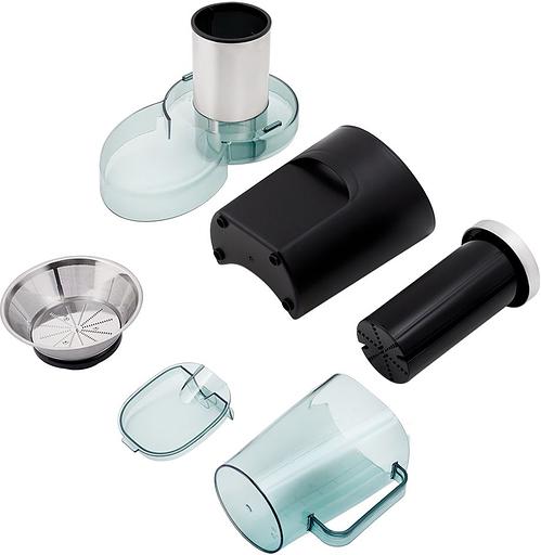 Соковыжималка центробежная Kitfort KT-1120 800Вт стальной/черный фото 4