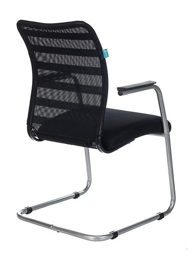 Кресло Бюрократ CH-599AV черный TW-32K01 сиденье черный TW-11 сетка/ткань полозья металл металлик фото 4