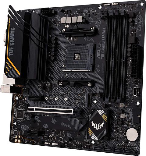 Материнская плата Asus TUF GAMING B550M-E Soc-AM4 AMD B550 4xDDR4 mATX AC`97 8ch(7.1) GbLAN RAID+VGA+HDMI+DP фото 3