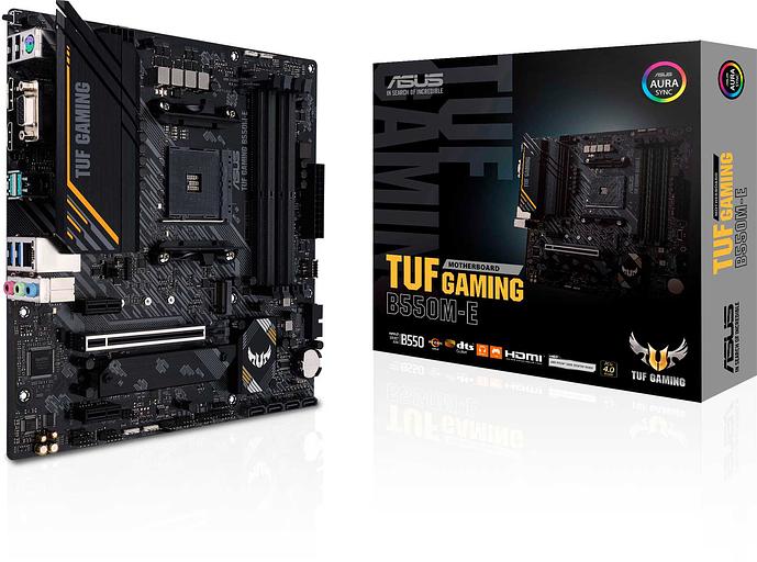 Материнская плата Asus TUF GAMING B550M-E Soc-AM4 AMD B550 4xDDR4 mATX AC`97 8ch(7.1) GbLAN RAID+VGA+HDMI+DP фото 7