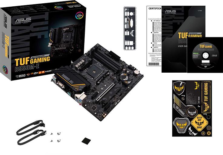 Материнская плата Asus TUF GAMING B550M-E Soc-AM4 AMD B550 4xDDR4 mATX AC`97 8ch(7.1) GbLAN RAID+VGA+HDMI+DP фото 8
