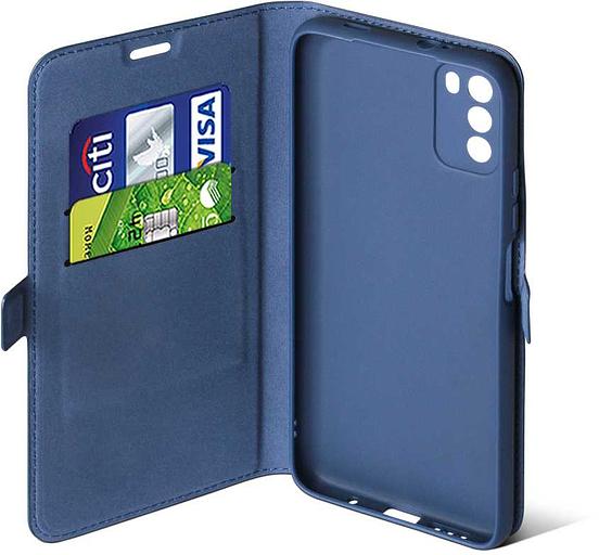 Чехол (флип-кейс) DF для Xiaomi Poco M3 poFlip-03 синий (DF POFLIP-03 (BLUE)) фото 3