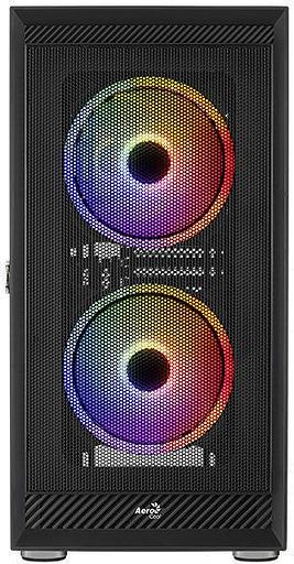Корпус Aerocool Graphite-G-BK-v2 черный без БП ATX 3x140mm 2xUSB3.0 audio фото 1