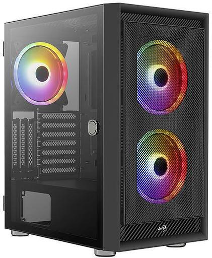 Корпус Aerocool Graphite-G-BK-v2 черный без БП ATX 3x140mm 2xUSB3.0 audio фото 2