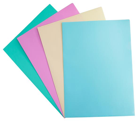 Папка-уголок Бюрократ Pastel -EPAST/GRN A4 пластик 0.18мм мятный фото 3