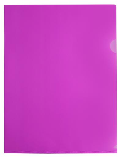 Папка-уголок Бюрократ Double Neon DNECPINK A4 пластик 0.18мм розовый фото 1