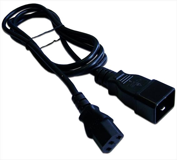 Кабель Lanmaster LAN-PP13/20-0.5-BK C13-C20 проводник.:3x0.75мм2 0.5м 220В (упак.:1шт) черный фото 1