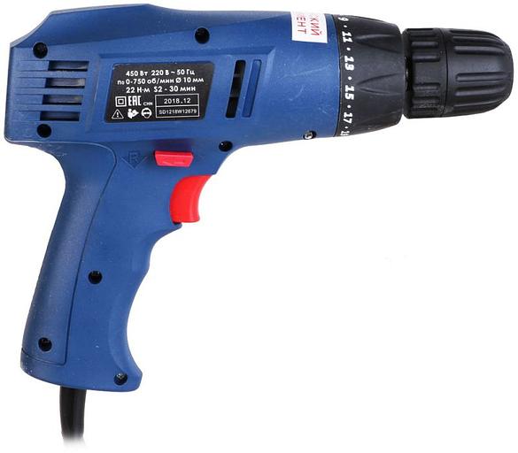 Дрель-шуруповерт Диолд ЭШ-0,45 450Вт патрон:быстрозажимной фото 3