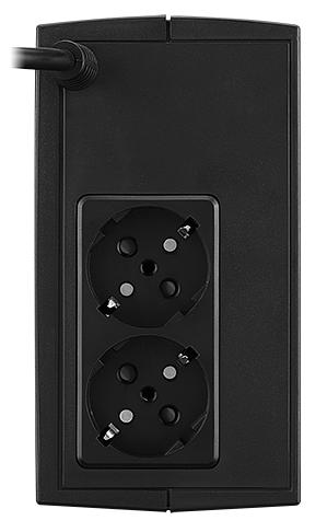 ИБП CyberPower UTC650E, Line-Interactive, 650VA/360W, 2 Schuko розетки, Black, 0.84х0.159х0.252м., 3.8кг. CyberPower UTC650E фото 3