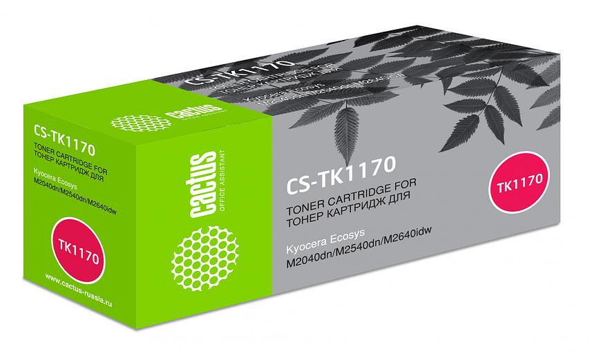 Картридж лазерный Cactus CS-TK1170 черный (7200стр.) для Kyocera Ecosys M2040dn/ M2540dn/M2640idw фото 1