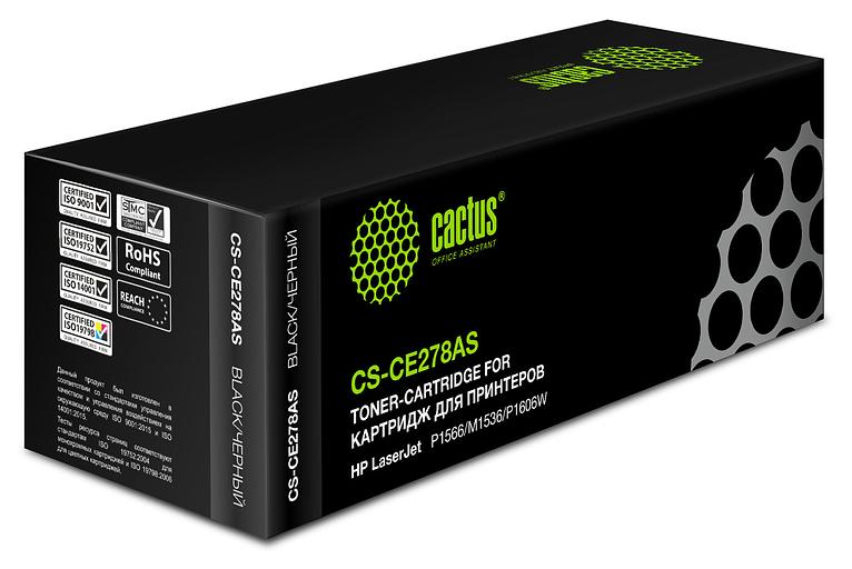 Картридж CACTUS CS-CE278AS, черный фото 2