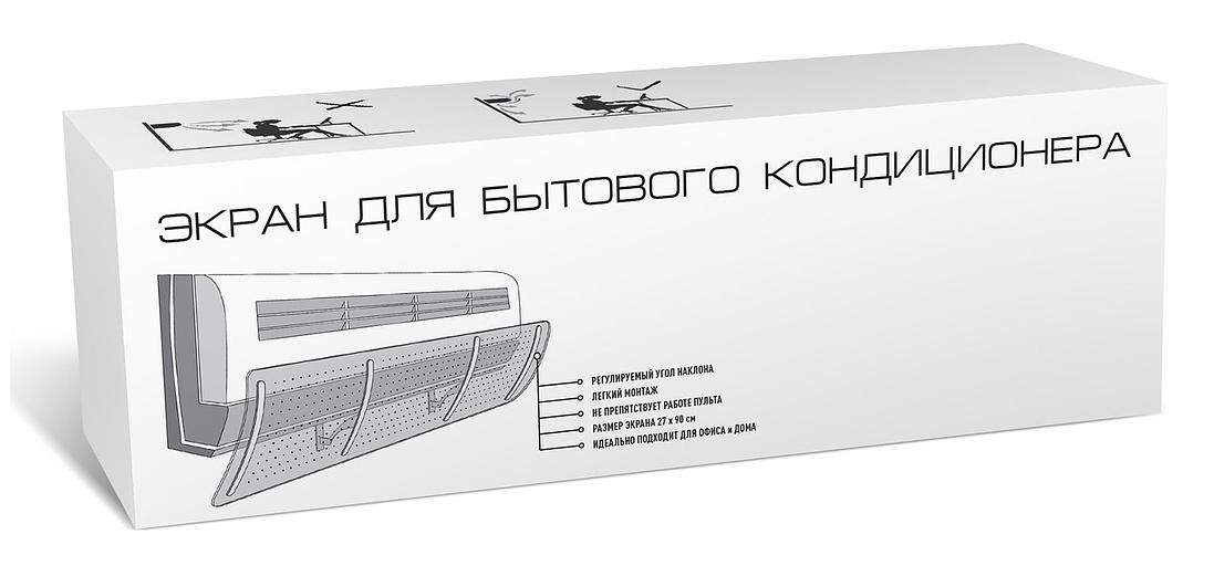 Экран Topperr для бытовых кондиционеров 3440 прозрачный фото 1