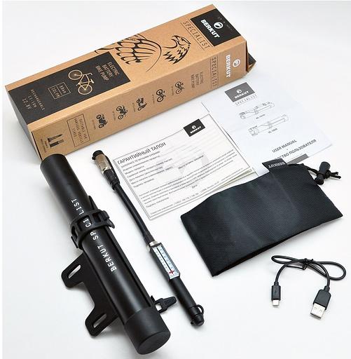 Насос велосипедный Berkut Specialist VL-1010 10л/мин фото 3