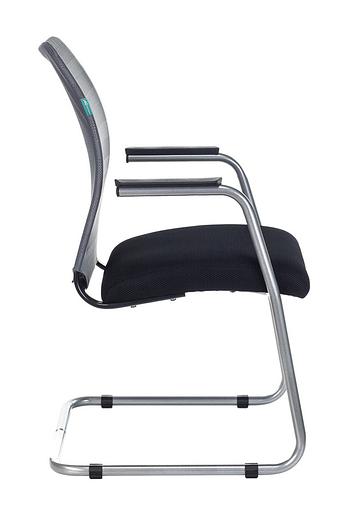 Кресло Бюрократ CH-599AV серый TW-32K03 сиденье черный TW-11 сетка/ткань полозья металл металлик фото 3