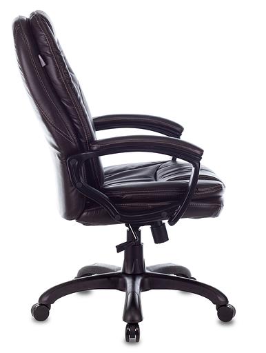 Кресло руководителя Бюрократ CH-868N темно-коричневый NE-15 искусственная кожа крестовина пластик фото 3