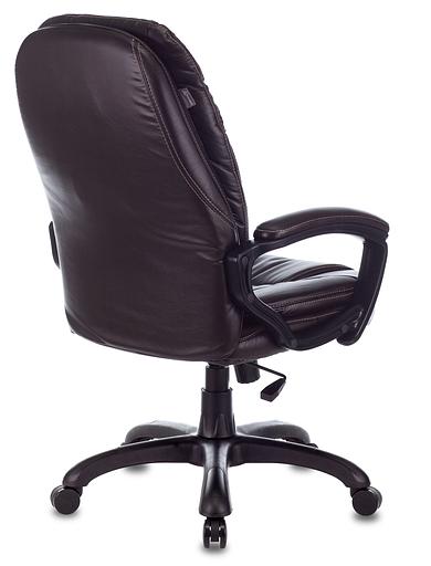 Кресло руководителя Бюрократ CH-868N темно-коричневый NE-15 искусственная кожа крестовина пластик фото 4