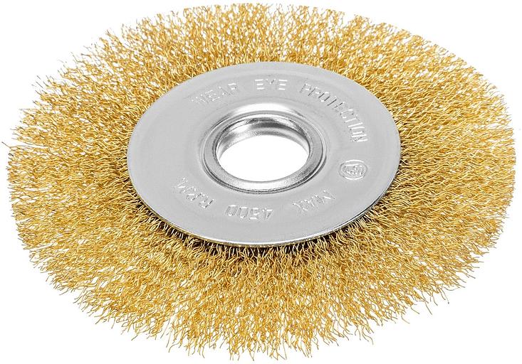 Щетка дисковая по мет. Matrix 74656 d=125мм d(посад.)=22.2мм (угловые шлифмашины) (упак.:1шт) фото 1