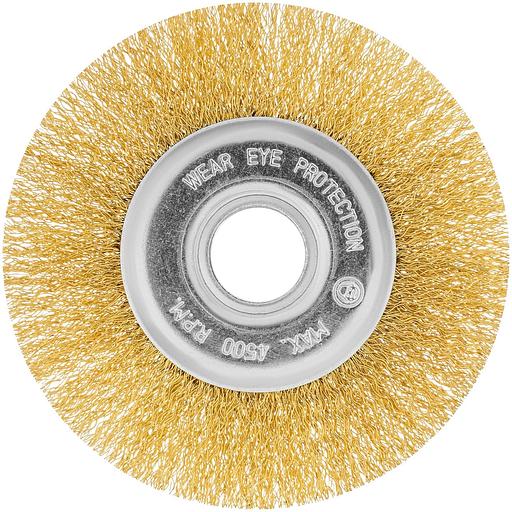 Щетка дисковая по мет. Matrix 74656 d=125мм d(посад.)=22.2мм (угловые шлифмашины) (упак.:1шт) фото 3