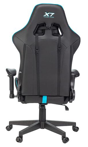 Кресло игровое A4Tech X7 GG-1200 черный/голубой искусственная кожа крестовина пластик фото 5
