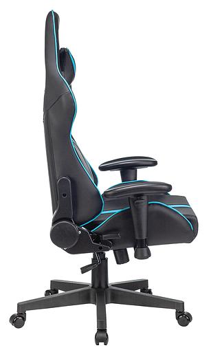 Кресло игровое A4Tech X7 GG-1200 черный/голубой искусственная кожа крестовина пластик фото 7