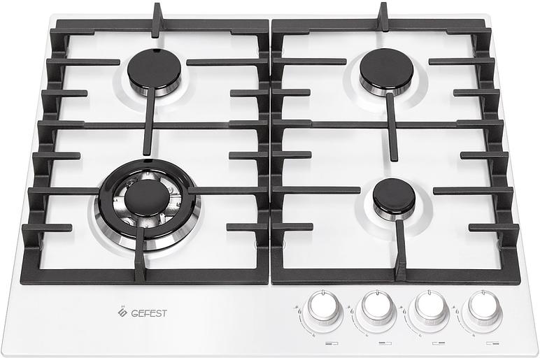 Газовая варочная поверхность Gefest ПВГ 1214-01 белый фото 3