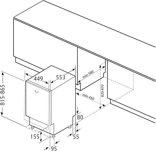 Посудомоечная машина Krona Kamaya 45 1930Вт узкая фото 2