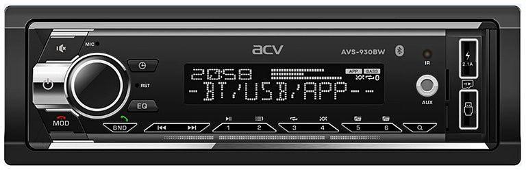 Автомагнитола ACV AVS-930BW 1DIN 4x50Вт фото 1