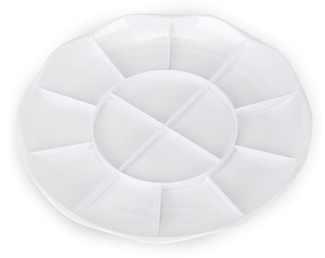 Палитра для смешивания красок Deli 68306 D190мм пластик фото 1