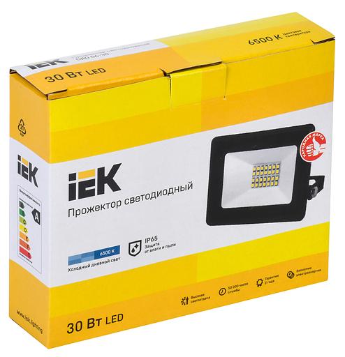 Прожектор уличный IEK СДО LPDO601-30-65-K02 светодиодный 30Вт корп.алюм.черный фото 2