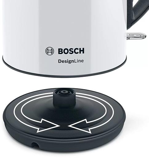 Чайник электрический Bosch TWK3P421 1.7л. 2400Вт белый/черный (корпус: нержавеющая сталь) фото 7