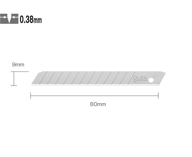 Лезвие Olfa OL-AB-10B 9мм лезв.10шт фото 6