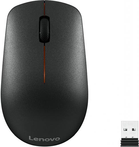Мышь Lenovo 400 черный оптическая (1200dpi) беспроводная USB для ноутбука (3but) фото 1