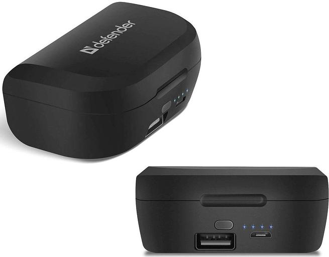 Defender Беспроводная гарнитура Twins 639 черный,TWS, PB, Bluetooth Defender Twins 639 (63639) фото 6