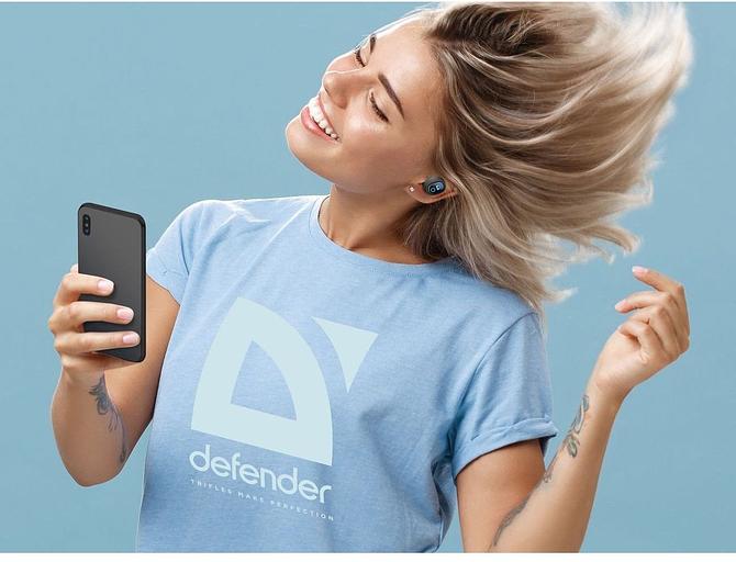 Defender Беспроводная гарнитура Twins 639 черный,TWS, PB, Bluetooth Defender Twins 639 (63639) фото 7