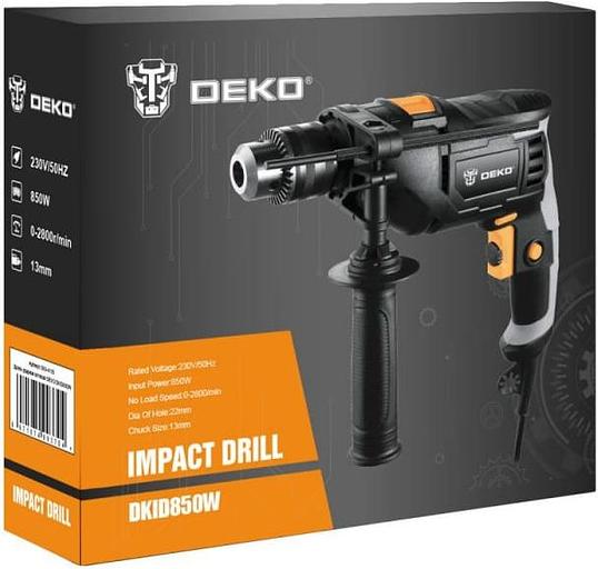 Дрель ударная Deko DKID850W 850Вт патрон:быстрозажимной реверс (063-4155) фото 3