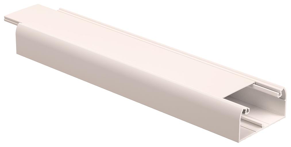 Кабельный канал IEK CKK40-100-060-1-K01 ПРАЙМЕР 2000x100мм белый 2м (упак.:1шт) фото 1