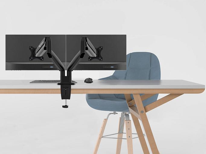 Кронштейн для мониторов Onkron G200 черный 13"-32" макс.18кг настольный поворот и наклон верт.перемещ. фото 3