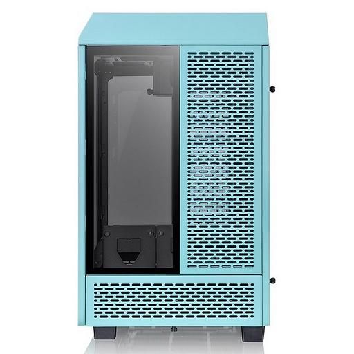 Корпус Thermaltake The Tower 100 Turquoise черный без БП miniITX 1x120mm 3x140mm 2xUSB3.0 audio bott PSU фото 4