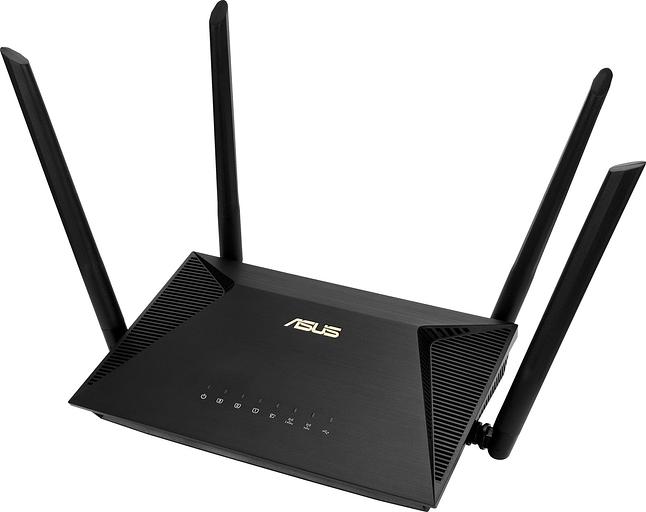 Роутер беспроводной Asus RT-AX53U AX1800 10/100/1000BASE-TX/4G ready фото 1