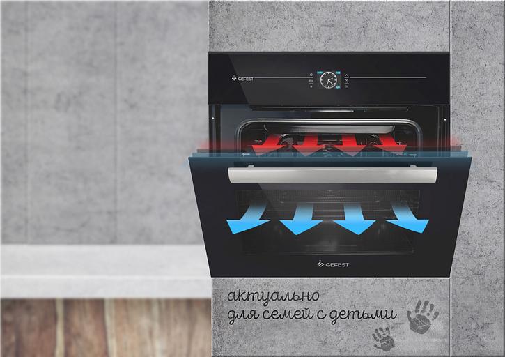 Духовой шкаф Электрический Gefest ЭДВ ДА 622-04 А1S черный фото 3
