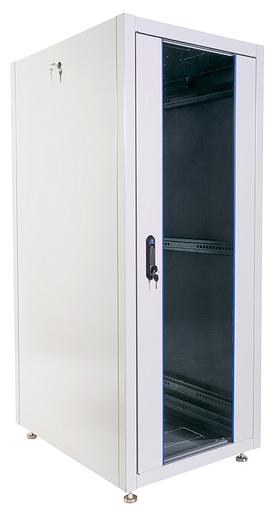 Шкаф коммутационный ЦМО (ШТК-Э-30.6.10-13АА) 30U 600x1000мм пер.дв.стекл металл 620кг серый 915мм 76кг 1454мм сталь фото 1