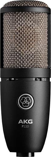 Микрофон проводной AKG P220 черный фото 1
