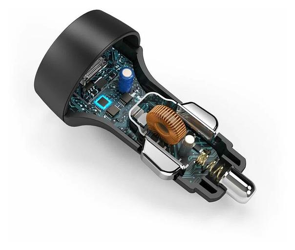 Автомобильное зар./устр. Hama H-210569 1.67A+3A+2.22A PD универсальное черный (00210569) фото 3