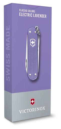 Нож перочинный Victorinox Classic Electric Lavender (0.6221.223G) 58мм 7функц. карт.коробка фото 4