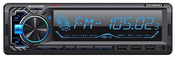 Автомагнитола Soundmax SM-CCR3182FB 1DIN 4x40Вт фото 1